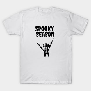 spooky season, skeleton hand, halloween T-Shirt